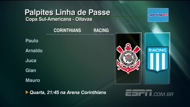 Assista aos palpites do 'Linha de Passe' para os jogos da Copa Sul-Americana Assista aos palpites do 'Linha de Passe' para os jogos da Copa Sul-Americana