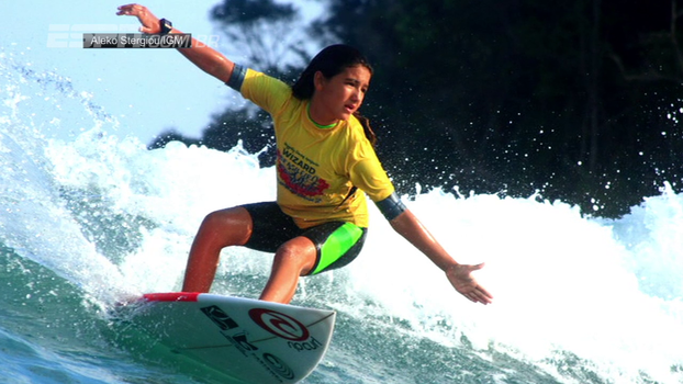 Com apenas 12 anos, ela já é campeã brasileira de surfe e dá show de simpatia e maturidade; conheça a irmã de Gabriel Medina Com apenas 12 anos, ela já é campeã brasileira de surfe e dá show de simpatia e maturidade; conheça a irmã de Gabriel Medina