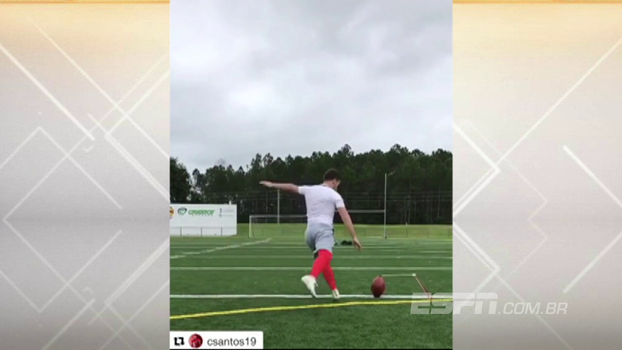 Se recuperando de lesão na virilha, Cairo Santos mostra melhora em vídeo publicado no Instagram Se recuperando de lesão na virilha, Cairo Santos mostra melhora em vídeo publicado no Instagram