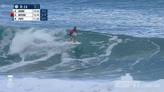 Medina vai para a repescagem em Pipeline, e Slater volta a competir; veja como foi o 1º dia do Mundial de surfe Medina vai para a repescagem em Pipeline, e Slater volta a competir; veja como foi o 1º dia do Mundial de surfe