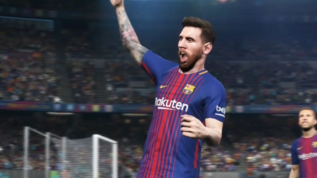 Como marcar um gol de falta em 'PES 2018' com efeito na bola Mire ao lado do gol e use pelo menos 50% de potência na hora da cobrança