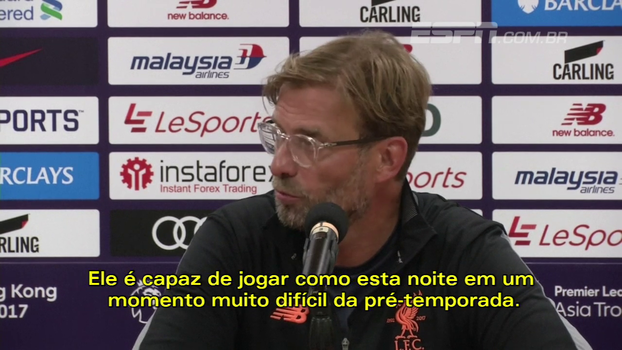 'Coutinho ama o Liverpool', diz Klopp sobre futuro do brasileiro 'Coutinho ama o Liverpool', diz Klopp sobre futuro do brasileiro