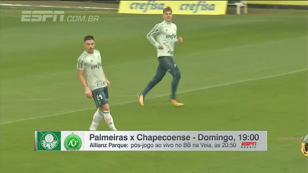 Moisés e Guerra no meio, retorno de Willian... Gabriela Moreira mostra opções do Palmeiras e o que pensa Cuca para jogo com a Chape Moisés e Guerra no meio, retorno de Willian... Gabriela Moreira mostra opções do Palmeiras e o que pensa Cuca para jogo com a Chape