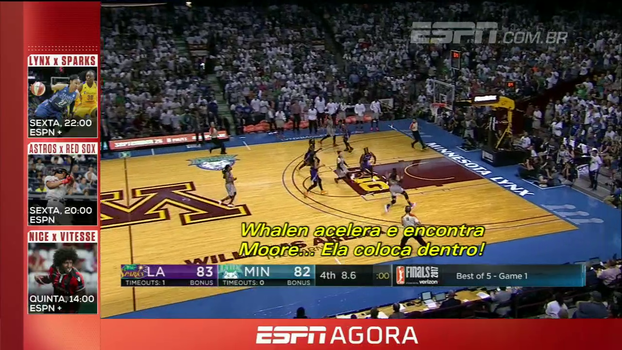 Final emocionante! Sparks vencem Lynx no primeiro jogo da final da WNBA com reviravoltas nos últimos segundos Final emocionante! Sparks vencem Lynx no primeiro jogo da final da WNBA com reviravoltas nos últimos segundos