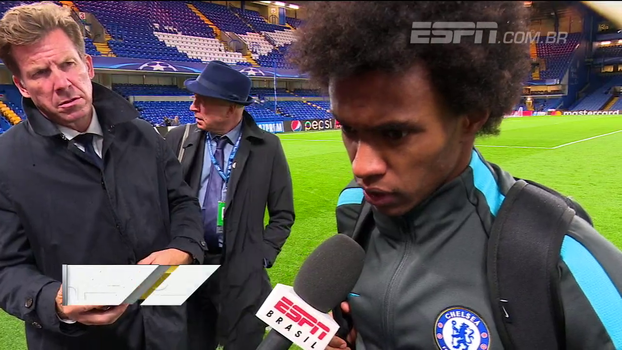 Willian comemora vitória do Chelsea na Champions League; meia brasileiro do Qarabag vê participação como 'conquista' para país Willian comemora vitória do Chelsea na Champions League; meia brasileiro do Qarabag vê participação como 'conquista' para país