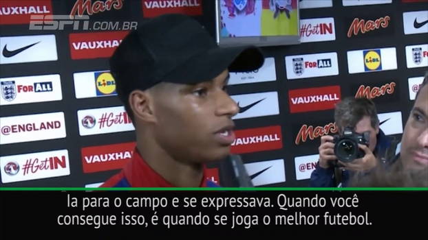 Rashford também é fã de um craque brasileiro: 'Quando criança, via muitos vídeos do Ronaldo' Rashford também é fã de um craque brasileiro: 'Quando criança, via muitos vídeos do Ronaldo'