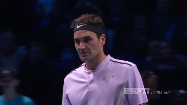 Em busca do sétimo título, Federer vence Sock na estreia do ATP Finals Em busca do sétimo título, Federer vence Sock na estreia do ATP Finals