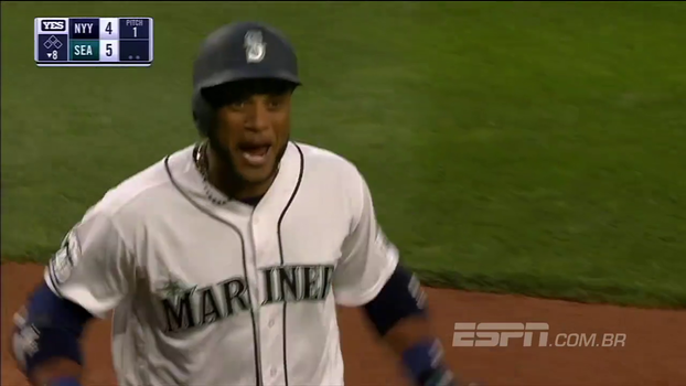Em partida de 11 corridas, Mariners vencem Yankees com home run nas entradas extras Em partida com 11 corridas, Mariners vencem Yankees com home run nas entradas extras