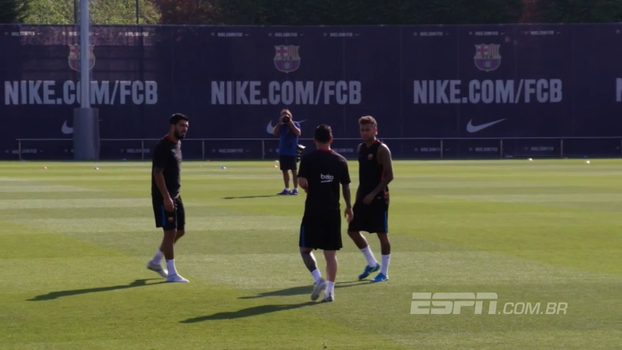 Juntos de novo; veja Messi, Neymar e Suárez se preparando para a temporada Juntos de novo; veja Messi, Neymar e Suárez se preparando para a temporada