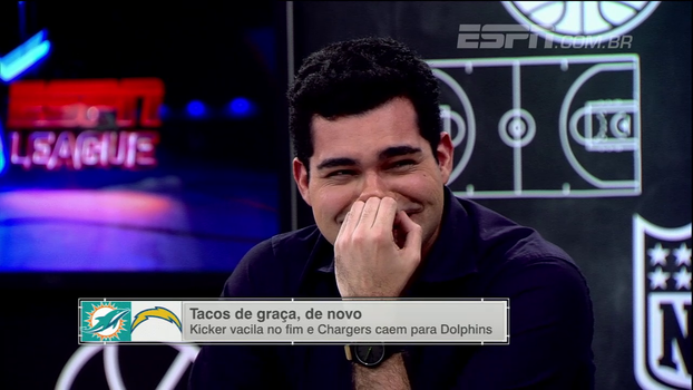 Nome de kicker do Los Angeles Chargers vira motivo de piada durante o 'ESPN League' Nome de kicker do Los Angeles Chargers vira motivo de piada durante o 'ESPN League'