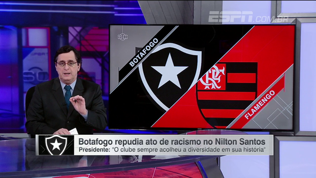 Antero vê 'posição correta' do presidente do Botafogo, mas alerta para risco de STJD abrir processo em caso de injúria racial Antero vê 'posição correta' do presidente do Botafogo, mas alerta para risco de STJD abrir processo em caso de injúria racial