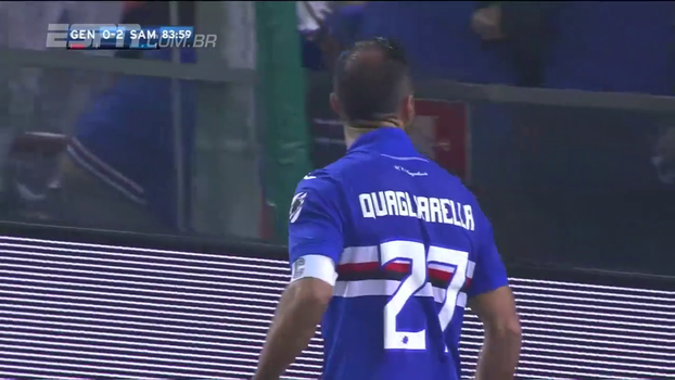 Com gol de Quagliarella , Sampdoria vence e complica o Genoa Com gol de Quagliarella , Sampdoria vence e complica o Genoa