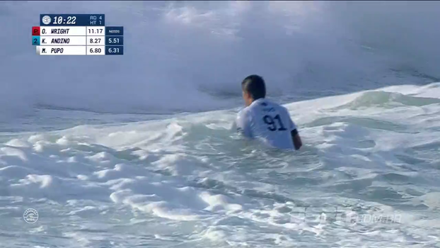 Na bateria de Owen Wright, Miguel Pupo avança às quartas da etapa da França no Mundial de surfe Na bateria de Owen Wright, Miguel Pupo avança às quartas da etapa da França no Mundial de surfe