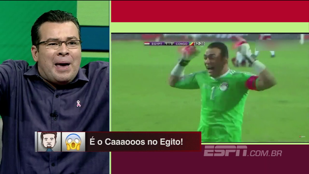 'Esfiha liberada!' Rômulo Mendonça encarna árabe e narra gol da classificação egípcia à Copa do Mundo 'Esfiha liberada!' Rômulo Mendonça encarna árabe e narra gol da classificação egípcia à Copa do Mundo
