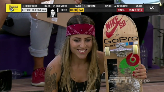 Brasileira Letícia Bufoni conquista bronze no skateboard street dos X Games Minneapolis Brasileira Letícia Bufoni conquista bronze no skateboard street dos X Games Minneapolis