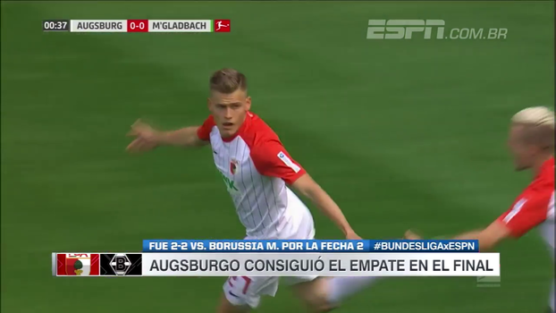 Augsburg consegue empate no fim e segue sem vencer na Bundesliga Augsburg consegue empate no fim e segue sem vencer na Bundesliga