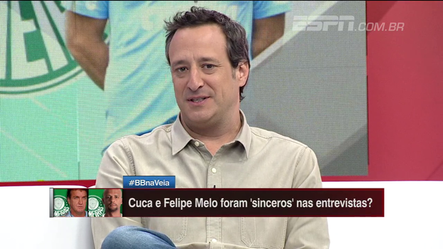 Gian: 'Não vejo futuro na relação entre Cuca e Felipe Melo' Gian: 'Não vejo futuro na relação entre Cuca e Felipe Melo'