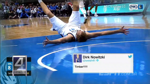 Not Top10 com Ari Aguiar tem safety ridículo, Nowitzki capengando, gol mais perdido do ano e mais Not Top10 com Ari Aguiar tem safety ridículo, Nowitzki capengando, gol mais perdido do ano e mais