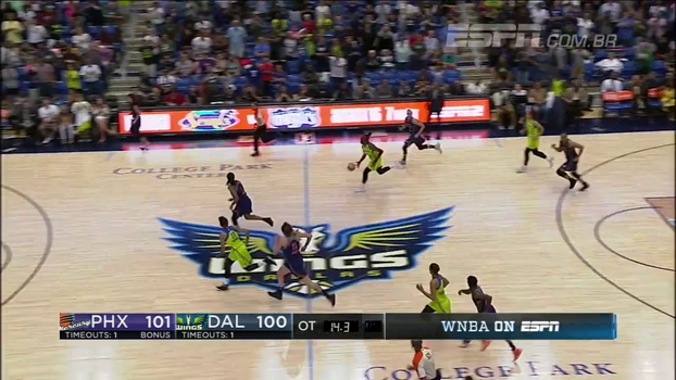 Com prorrogação, Phoenix Mercury vence de virada Dallas Wings pela WNBA Com prorrogação, Phoenix Mercury vence de virada Dallas Wings pela WNBA
