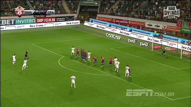Com um belo gol de falta, Lokomotiv Moscou venceu o SKA Khabarovsk pelo Russo; veja Com um belo gol de falta, Lokomotiv Moscou venceu o SKA Khabarovsk pelo Russo; veja