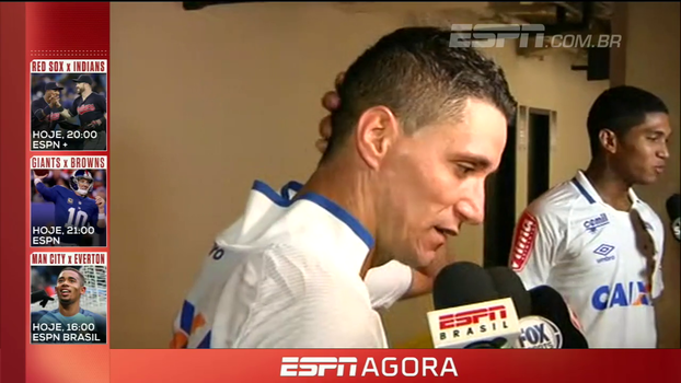Jogadores do Cruzeiro comemoram vitória contra Sport e projetam jogo da Copa do Brasil Jogadores do Cruzeiro comemoram vitória contra Sport e projetam jogo da Copa do Brasil