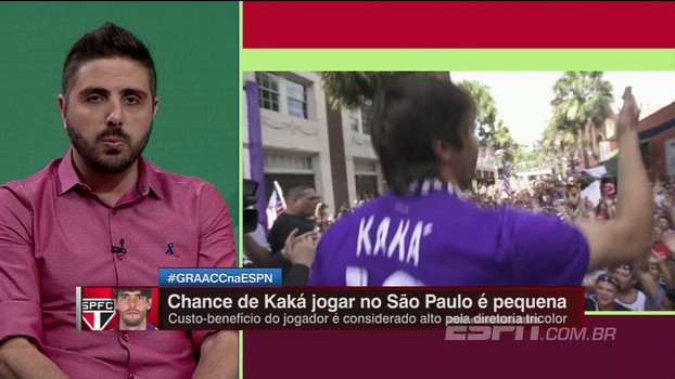Nicola conversou com pessoas próximas a Kaká e diz que chance dele ir para o São Paulo é mínima Nicola conversou com pessoas próximas a Kaká e diz que chance dele ir para o São Paulo é mínima