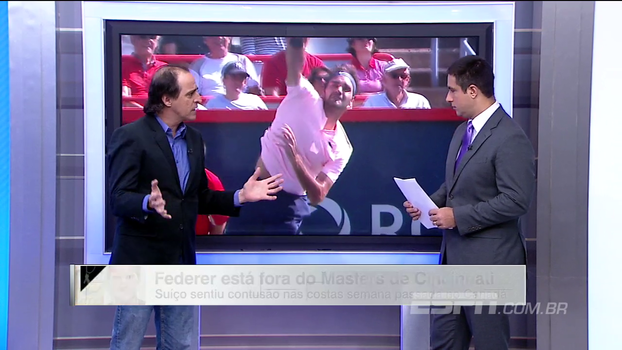 Meligeni questiona o quanto vale ser o nº 1 do mundo para Federer atualmente e lembra: 'A idade castiga' Meligeni questiona o quanto vale ser o nº 1 do mundo para Federer atualmente e lembra: 'A idade castiga'