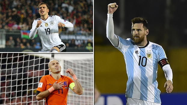 Cobertura de Messi, pauladas de muito longe e mais: veja os golaços da última rodada das Eliminatórias Cobertura de Messi, pauladas de muito longe e mais: veja os golaços da última rodada das Eliminatórias