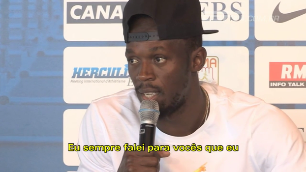 Usain Bolt explia motivo da aposentadoria e brinca: 'Disseram que eu vou ficar barrigudo em 2 anos' Usain Bolt explia motivo da aposentadoria e brinca: 'Disseram que eu vou ficar barrigudo em 2 anos'