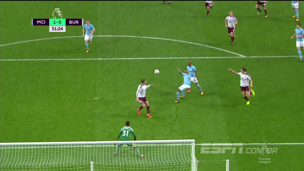 Tempo real: Pênalti? Delph tenta afasta bola de dentro da área e chuta na própria mão Tempo real: Pênalti? Delph tenta afasta bola de dentro da área e chuta na própria mão