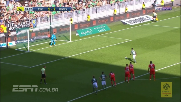 Ex-Palmeiras faz gol e é expulso em empate entre Saint-Étienne e Rennes Ex-Palmeiras faz gol e é expulso em empate entre Saint-Étienne e Rennes