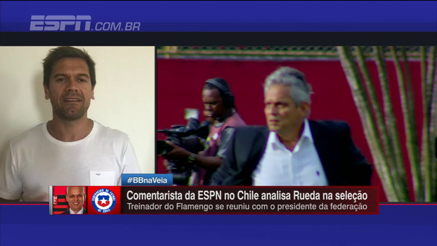 Jornalista chileno informa sobre tratativas no Chile: 'Rueda é o favorito da direção' Jornalista chileno informa sobre tratativas no Chile: 'Rueda é o favorito da direção'