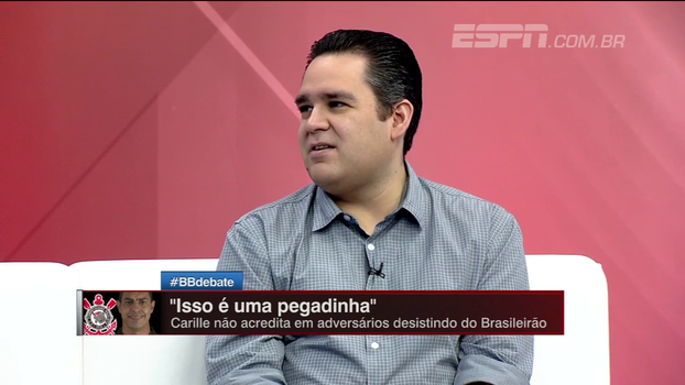 Para Bertozzi, Corinthians tem '100% de responsabilidade' de ser campeão Para Bertozzi, Corinthians tem '100% de responsabilidade' de ser campeão