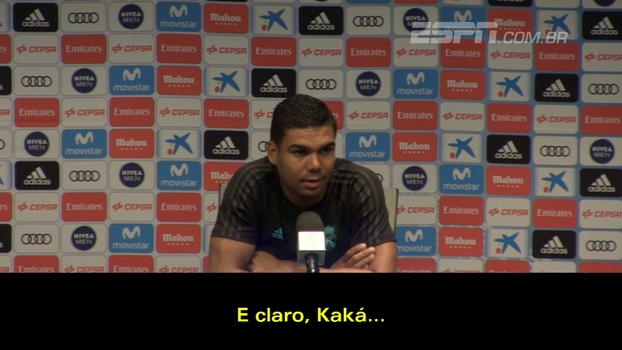 Casemiro fala sobre amigo Kaká e agradece: 'Me ajudou na minha chegada aqui' Casemiro fala sobre amigo Kaká e agradece: 'Me ajudou na minha chegada aqui'