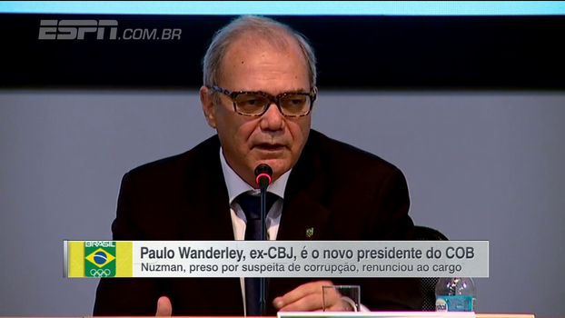 Paulo Wanderley assume a chefia do COB após renúncia de Nuzman, e comissão é criada para elaborar novo estatuto Paulo Wanderley assume a chefia do COB após renúncia de Nuzman, e comissão é criada para elaborar novo estatuto