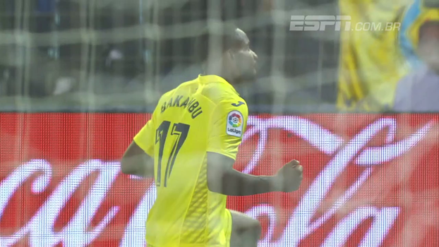 Com hat-trick de Bakambu, Villarreal supera Eibar e segue no meio da tabela na LaLiga Com hat-trick de Bakambu, Villarreal supera Eibar e segue no meio da tabela na LaLiga