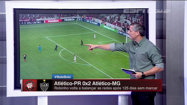 Robinho mereceu levar amarelo? Sálvio analisa decisões em Atlético-PR x Atlético-MG Robinho mereceu levar amarelo? Sálvio analisa decisões em Atlético-PR x Atlético-MG