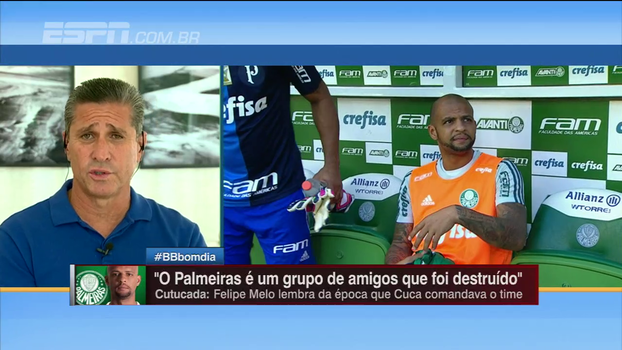 Jorginho elogia caráter e sugere cuidado a Felipe Melo: 'Nem sempre você pode falar aquilo que você pensa' Jorginho elogia caráter e sugere cuidado a Felipe Melo: 'Nem sempre você pode falar aquilo que você pensa'