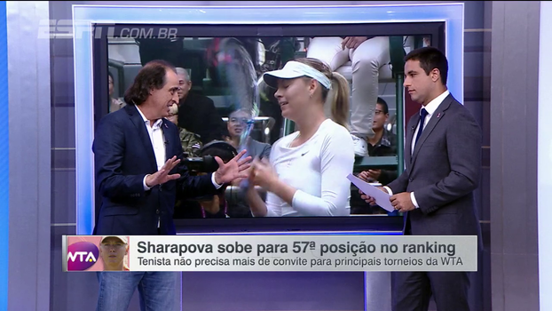 Meligeni diz que ano de Sharapova é 2018: 'A partir do ano que vem, ela vai dar trabalho'