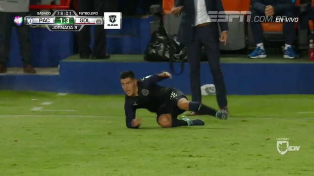 Como assim? Técnico do Pachuca puxa jogador do Chivas que voltava ao campo e é expulso; veja Como assim? Técnico do Pachuca puxa jogador do Chivas que voltava ao campo e é expulso; veja