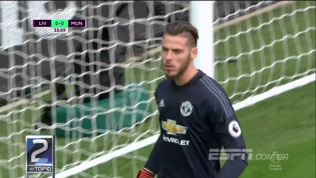 Top10 da Premier League tem passe milimétrico de De Bruyne, milagre de De Gea e tiro de Fernandinho Top10 da Premier League tem passe milimétrico de De Bruyne, milagre de De Gea e tiro de Fernandinho