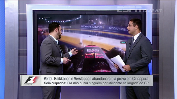 Victor Martins analisa largada do GP de Cingapura, critica Verstappen e diz: 'O Vettel joga o campeonato fora' Victor Martins analisa largada do GP de Cingapura, critica Verstappen e diz: 'O Vettel joga o campeonato fora'