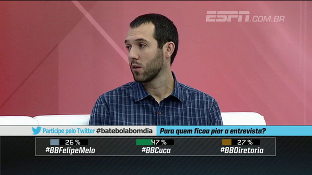 Hofman diz que Palmeiras falhou no caso Felipe Melo: 'Essa reintegração acontece por um erro da diretoria' Hofman diz que Palmeiras falhou no caso Felipe Melo: 'Essa reintegração acontece por um erro da diretoria'