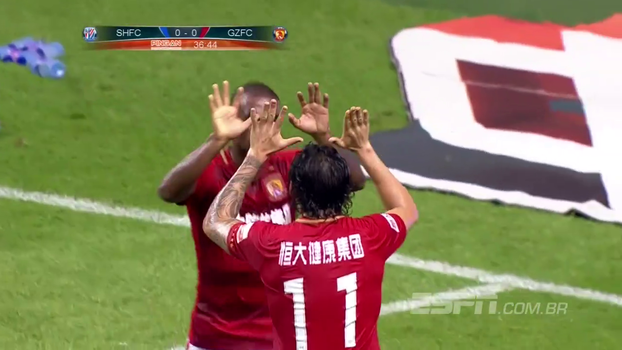 Campeonato Chinês: gols de Shanghai Shenhua 0 x 3 Guangzhou Evergrande Campeonato Chinês: gols de Shanghai Shenhua 0 x 3 Guangzhou Evergrande