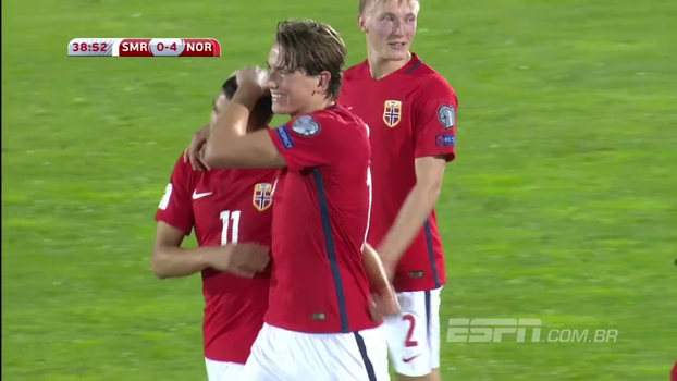 Sem nenhum ponto e com saldo de -44, San Marino recebe a Noruega e perde por 8 a 0; VEJA os gols Sem nenhum ponto e com saldo de -44, San Marino recebe a Noruega e perde por 8 a 0; VEJA os gols