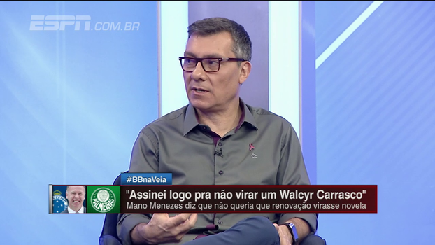 Calçade analisa renovação de Mano Menezes com o Cruzeiro: 'Preferiu ficar com o trabalho iniciado' Calçade analisa renovação de Mano Menezes com o Cruzeiro: 'Preferiu ficar com o trabalho iniciado'
