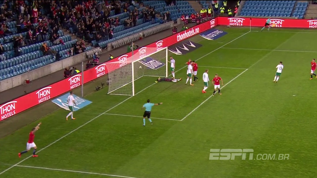 Com gol contra, Noruega encerra eliminatórias com vitória sobre a Irlanda do Norte Com gol contra, Noruega encerra eliminatórias com vitória sobre a Irlanda do Norte