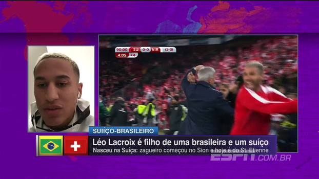 Festa, repescagem e mais; conheça Leo Lacroix, zagueiro suíço-brasileiro que defende a seleção europeia Festa, repescagem e mais; conheça Leo Lacroix, zagueiro suíço-brasileiro que defende a seleção europeia