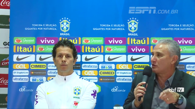 Tite diz que 'seria injusto desumano' colocar Ederson para jogar na altitude: 'Aqui, a possibilidade de erro é grande' Tite diz que 'seria injusto desumano' colocar Ederson para jogar na altitude: 'Aqui, a possibilidade de erro é grande'