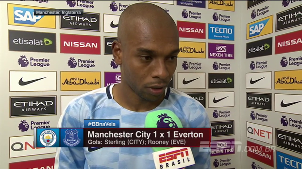 Chateado, Fernandinho analisa empate com o Everton, lamenta erros e pede calma Chateado, Fernandinho analisa empate com o Everton, lamenta erros e pede calma